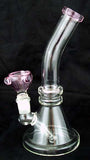 9" UNIQUE CLEAR GLASS PERCOLATED WATER PIPE. KL-19