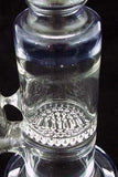 2nd QUALITY9" UNIQUE CLEAR GLASS HONEYCOMBE PERCOLATED WATER PIPE. 2ND-KL-20