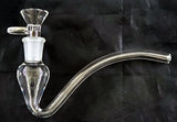 HARD TO FIND 6" GLASS ON GLASS HAND PIPE. WITH 14MM BOWL. KLGP-1A