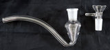 HARD TO FIND 6" GLASS ON GLASS HAND PIPE. WITH 14MM BOWL. KLGP-1A