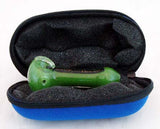 3" INSIDEOUT GLASS HAND PIPE WITH DICHROIC ACCENT. KLGP-1