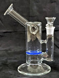 8.5" UNIQUE HEAVY CLEAR GLASS HONEYCOMBE PERCOLATED WATER PIPE. KLWP-11