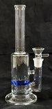 10" UNIQUE HEAVY CLEAR GLASS VORTEX PERCOLATED WATER PIPE. KLWP-12