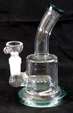 2ND QUALITY 6" UNIQUE  CLEAR GLASS DIFFUSED WATER PIPE. 2ND-KLWP-19