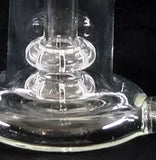 5.5" UNIQUE  CLEAR GLASS SHOWERHEAD OIL RIG WATER PIPE.  KLWP-21
