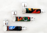 3" METAL PIPE WITH FIMO BODY, COVER AND SCREEN.  MP-5