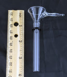 9mil CLEAR GLASS PULL-STEM BOWL/SLIDE WITH HANDLE. rubber "O" ring included. AC-9C