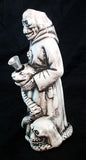 8" CERAMIC UGLY DEATH SMOKING WATER PIPE/BUBBLER. C15