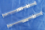 4" HIGH QUALITY CLEAR GLASS STRAIGHT CHILLUM/ONE HITTER.   CLM-1