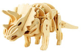 DIY 3D WOODEN WALKING TRICERATOPS PUZZLE. FUN FOR ALL.  D400