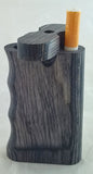 3" GRIP STYLE BLACK WOOD DUGOUT WITH ONE HITTER. DUG-12