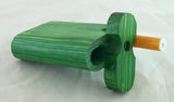 3"  CLASSIC STYLE GREEN WOOD DUGOUT WITH  ONE HITTER. DUG-22