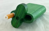 3"  CLASSIC STYLE GREEN WOOD DUGOUT WITH  ONE HITTER. DUG-22