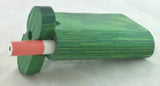 3" GRIP STYLE GREEN WOOD DUGOUT WITH ONE HITTER. DUG-24