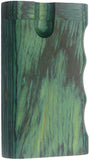 3" GRIP STYLE GREEN WOOD DUGOUT WITH ONE HITTER. DUG-24