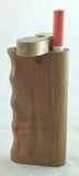 4" GRIP STYLE WALNUT WOOD DUGOUT WITH ONE HITTER. DUG-27