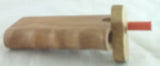 4" GRIP STYLE WALNUT WOOD DUGOUT WITH ONE HITTER. DUG-27