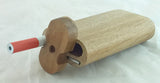 4" CLASSIC WALNUT WOOD DUGOUT WITH  CLEANER TOOL. DUG-41