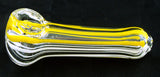 3" DECORATED COLORFUL ECONOMICAL GLASS HAND PIPE. EC-PNT-3A