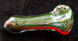 3" DECORATED COLORFUL ECONOMICAL GLASS HAND PIPE. EC-PNT-3A