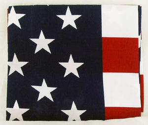 58" X 35" COTTON USA FLAG.   FLAG