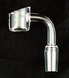 90 DEGREE GLASS BANGER/HONEY BUCKET WITH 14MM MALE FITTING. GBGR-90AM-2