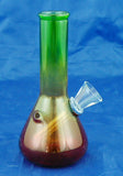 5" ECONOMICAL RASTA COLORED GLASS WATER PIPE WITH FIXED BOWL. GBUB-10R2