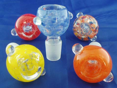 19mil COLORFUL AND DECORATED GLASS ON GLASS BOWL. GGB-10B