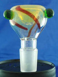 19mil ECONOMICAL DECORATED GLASS ON GLASS BOWL. GGB-4B