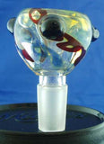 19mil ECONOMICAL DECORATED GLASS ON GLASS BOWL. GGB-4B