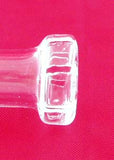 19mil CLEAR GLASS SHOWER HEAD  DIFFUSED DOWNSTEM. GGDIF-2B-CL