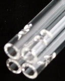 19mil CLEAR 4 ARM GLASS ON GLASS DIFFUSED DOWNSTEM. 3" LONG. GGDIF-4BB