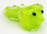 DISCOUNTED PACK OF 10 X 3.5" COLORFUL INSIDEOUT GLASS MOUSE HAND PIPE. GP-49X