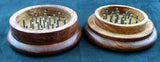 2" dia.  TWO PIECE WOOD GRINDER, HAND MULLER.  GRW-1