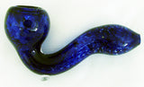 4" - 4.5" SHERLOCK STYLE INSIDEOUT GLASS HAND PIPE.  IOS-3A