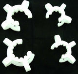 PAIR OF PLASTIC K-CLIPS FOR HOLDING GLASS ON GLASS ACCESSORIES.   KCLIPS