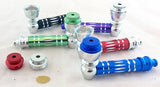 3" ALL METAL PIPE. DIAMOND CUT. VARIOUS COLORS.   MP-1A