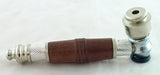 4" METAL PIPE WITH WOOD LOOK PLASTIC BODY. VARIOUS COLORS. MP-37
