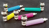 3.5" METAL PIPE WITH RUBBER SLEEVE BODY. VARIOUS COLORS.  MP-39