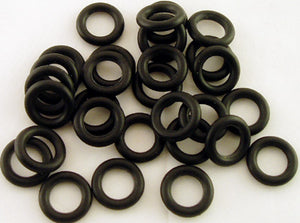 PACK OF 100 RUBBER "O" RINGS FOR PULL STEM SLIDES & BOWLS. ORNG-X