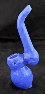 5.5" DECORATED INSIDEOUT GLASS SHERLOCK STYLE HAND BUBBLER SB-9B